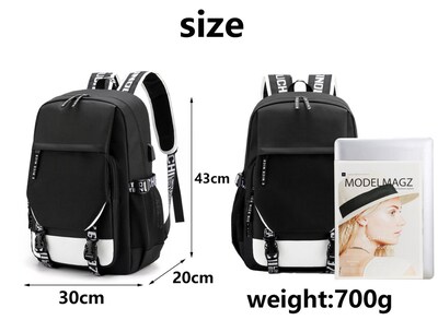 Foto 2 | Foto 2 | Mochila Huoying De Piel Sintética Con Estampado De Cuervos De La Familia Naruto Uchiha - Venta Internacional.