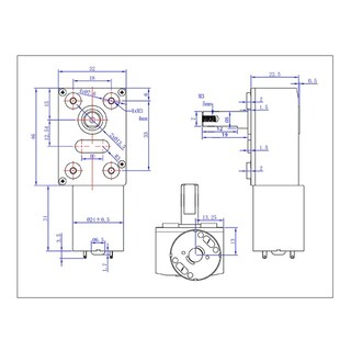 Foto 6 | Foto 6 | Motor De Engranajes Dc 12 V 3 Rpm Engranaje Helicoidal Autobloqueante Jgy 370 - Venta Internacional.