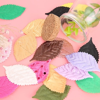 Foto 7 | Foto 7 | Paño Sorand Con Hojas Artificiales Mezcla De Colores 100 Piezas 5 A 6 Cm - Venta Internacional.