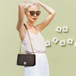 Foto 1 | Foto 1 | Bolso De Hombro De Piel Suave Con Cadena Negra Para Mujer - Venta Internacional.