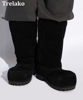 Foto 5 | Foto 5 | Botas De Nieve Trelako Suede Platform Para Mujer Color Negro - Venta Internacional.