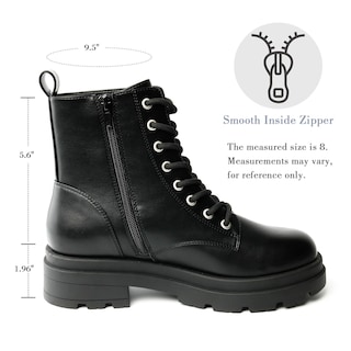 Foto 3 | Foto 3 | Botines Aprcoco Classic De Tacón Bajo Para Moto Color Negro Mujer - Venta Internacional.