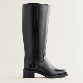 Foto 7 | Foto 7 | Botas Hasta La Rodilla Voleece Con Tacón Grueso Y Punta Cuadrada Para Mujer - Venta Internacional.