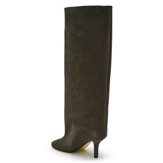 Foto 4 | Foto 4 | Botas Yishaweiqi De Ante Marrón Hasta La Rodilla Para Mujer Con Tacón De Aguja - Venta Internacional.