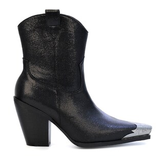 Foto 3 | Foto 3 | Botines Hoantiai Para Mujer Estilo Western Con Punta De Metal Grabada - Venta Internacional.