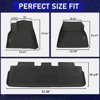 Foto 3 | Foto 3 | Alfombrillas Pit66 Compatibles Con Tesla Model Y De 5 Asientos - Venta Internacional.