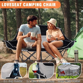 Foto 2 | Foto 2 | Silla De Camping Tidolo Doble De Gran Tamaño Para 2 Adultos 600 Libras - Venta Internacional.