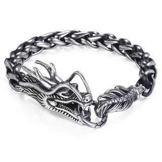 Foto 1 | Foto 1 | Pulsera Davieslee Dragon Head De Acero Inoxidable Para Hombre - Venta Internacional.