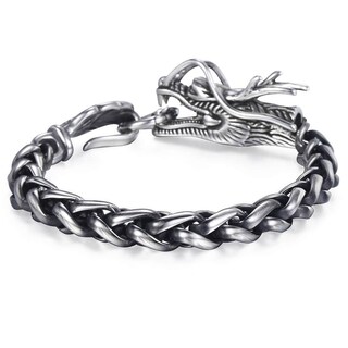 Foto 3 | Foto 3 | Pulsera Davieslee Dragon Head De Acero Inoxidable Para Hombre - Venta Internacional.