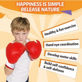 Foto 6 | Foto 6 | Saco De Boxeo Hanyoer Para Niños Con Soporte Y Guantes De Boxeo - Venta Internacional.