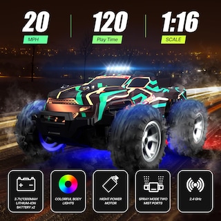 Foto 4 | Foto 4 | Control Remoto Resosese Para Coche Escala 1/16 Todo Terreno Con Pulverizador - Venta Internacional.