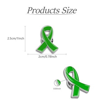 Foto 3 | Foto 3 | Paquete De 100 Alfileres De Concientización Sobre La Salud Mental Color Verde - Venta Internacional.