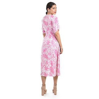 Foto 3 | Foto 3 | Vestido Manga Corta Roman Fashion /juvenil 0258 (rosa) Rosa