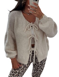 Foto 1 | Foto 1 | Jersey Tipo Cárdigan Interno Con Pajarita En La Parte Delantera  Gruesa  Y2k  Para Mujer - Venta Internacional.