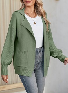 Foto 4 | Foto 4 | Jersey Tipo Cárdigan Shewin Chunky Soft Con Bolsillos Verde Para Mujer - Venta Internacional.