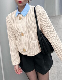 Foto 5 | Foto 5 | Jersey Tipo Cárdigan Arssm De Punto Grueso Para Mujer Parte Delantera Abierta Beige - Venta Internacional.
