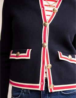 Foto 5 | Foto 5 | Jersey Tipo Cárdigan Yexpine Para Mujer Parte Delantera Abierta Color Azul Bloque - Venta Internacional.