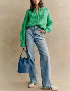 Foto 4 | Foto 4 | Suéter Tipo Cárdigan Bianstore Casual De Manga Larga Verde Para Mujer - Venta Internacional.