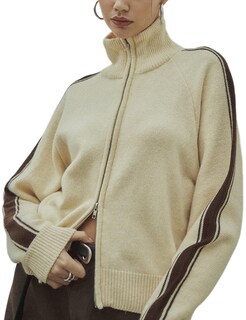 Foto 1 | Foto 1 | Jersey Tipo Cárdigan Qiaomai De Punto Con Cremallera De Manga Larga Para Mujer - Venta Internacional.
