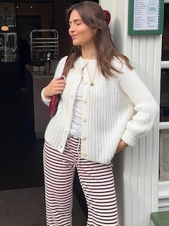 Foto 2 | Foto 2 | Jersey Tipo Cárdigan Ykr Para Mujer De Punto Grueso Con Parte Delantera Abierta Beige - Venta Internacional.