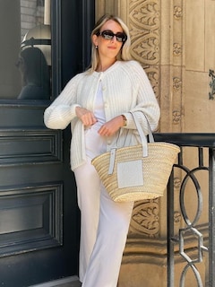 Foto 3 | Foto 3 | Jersey Tipo Cárdigan Ykr Para Mujer De Punto Grueso Con Parte Delantera Abierta Beige - Venta Internacional.