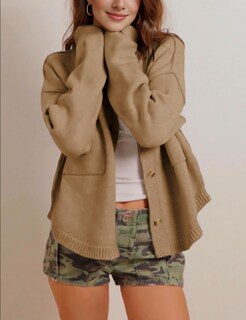 Foto 4 | Foto 4 | Jersey Antnation Para Mujer De Manga Larga De Otoño  Color Caqui - Venta Internacional.