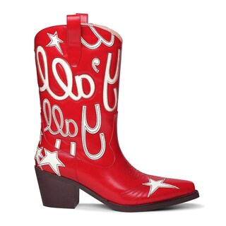 Foto 2 | Foto 2 | Botas Vaqueras Hochfart Embroidered Star Para Mujer Piel Negra - Venta Internacional.