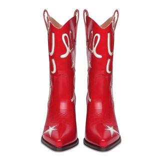 Foto 3 | Foto 3 | Botas Vaqueras Hochfart Embroidered Star Para Mujer Piel Negra - Venta Internacional.