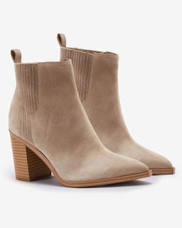 Foto 4 | Foto 4 | Botines Imily Bela Para Mujer Punta Puntiaguda Tacón De 8 Cm Gamuza - Venta Internacional.