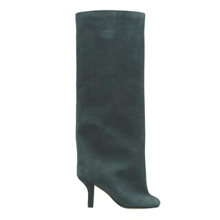 Foto 4 | Foto 4 | Botas Altas Hasta La Rodilla Vertundy Para Mujer Con Tacones De Aguja De Gamuza Verde - Venta Internacional.