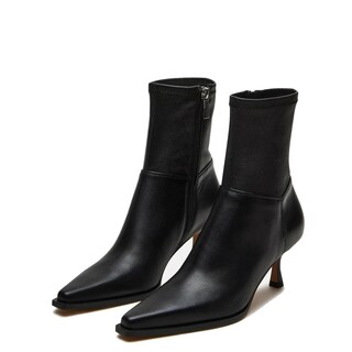 Foto 1 | Foto 1 | Botas Atsroel Black Fall A Media Pantorrilla Con Tacón De Gatito Para Mujer - Venta Internacional.