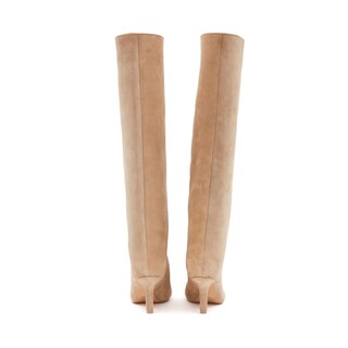 Foto 3 | Foto 3 | Botas Hasta La Rodilla Vertundy Nude Suede Tacones De Aguja Para Mujer - Venta Internacional.