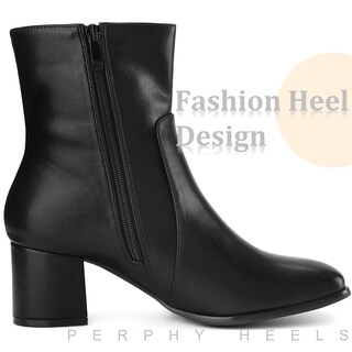 Foto 4 | Foto 4 | Botines Perphy Fashion Con Punta Cuadrada Y Tacón Bajo Para Mujer - Venta Internacional.
