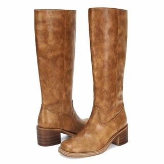 Foto 5 | Foto 5 | Botas Hasta La Rodilla Doeyg Para Mujer Con Punta Cuadrada Y Tacón Ancho Color Marrón - Venta Internacional.