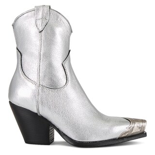 Foto 2 | Foto 2 | Botines Hoantiai Para Mujer Estilo Western Con Punta De Metal Grabada - Venta Internacional.