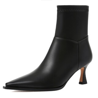 Foto 5 | Foto 5 | Botas Atsroel Black Fall A Media Pantorrilla Con Tacón De Gatito Para Mujer - Venta Internacional.