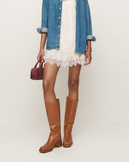 Foto 2 | Foto 2 | Botas Hasta La Rodilla Vomiyall Tan Para Mujer Cómodas Con Tacón Ancho - Venta Internacional.