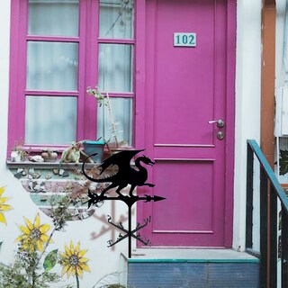 Foto 5 | Foto 5 | Veleta Opsrey Con Diseño De Dragón De Acero Inoxidable Para Jardín Exterior - Venta Internacional.