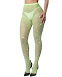 Medias De Red Chrleisure Con Diamantes De Imitación Brillantes Para Mujer - Venta Internacional.