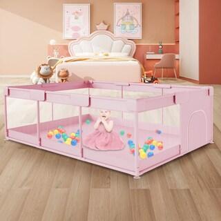 Foto 1 | Foto 1 | Baby Playpen Hiaksedt 74 X 50 Cm Para Bebés Y Niños Pequeños Color Rosa - Venta Internacional.