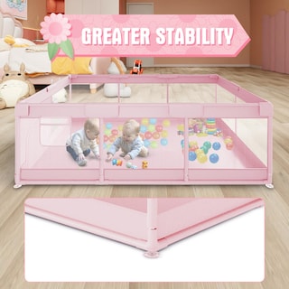Foto 2 | Foto 2 | Baby Playpen Hiaksedt 74 X 50 Cm Para Bebés Y Niños Pequeños  Color Rosa - Venta Internacional.