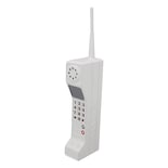 Adorno Rocket Brick Para Teléfono Móvil  Retro  Vintage  Hierro Blanco - Venta Internacional.