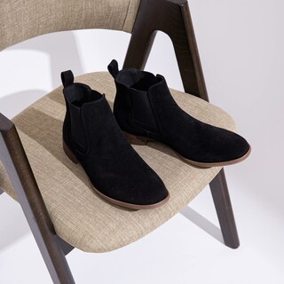Foto 7 | Foto 7 | Botas Chelsea Jousen Amy8150 Para Hombre Gamuza Negra Talla 9 - Venta Internacional.