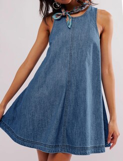 Foto 2 | Foto 2 | Vestido Vaquero Creerer Casual Sin Mangas En A Con Bolsillos - Venta Internacional.