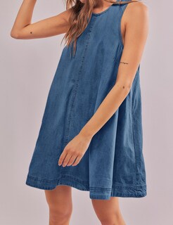 Foto 3 | Foto 3 | Vestido Vaquero Creerer Casual Sin Mangas En A Con Bolsillos - Venta Internacional.