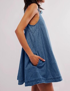 Foto 4 | Foto 4 | Vestido Vaquero Creerer Casual Sin Mangas En A Con Bolsillos - Venta Internacional.