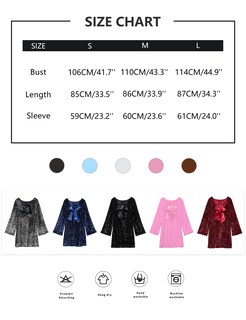 Foto 5 | Foto 5 | Minivestido Hocandy Con Lentejuelas Brillantes  Manga Larga  Sin Espalda  Negro - Venta Internacional.
