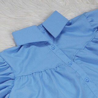 Foto 4 | Foto 4 | Vestido Wokanse Túnica De Verano Manga Corta Babydoll Azul Xl - Venta Internacional.