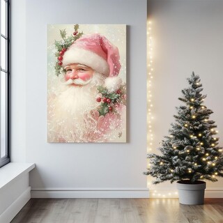 Foto 3 | Foto 3 | Decoración De Pared Navideña Gspqaz Vintage De Papá Noel 40 X 60 Cm - Venta Internacional.