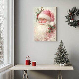 Foto 6 | Foto 6 | Decoración De Pared Navideña Gspqaz Vintage De Papá Noel 40 X 60 Cm - Venta Internacional.